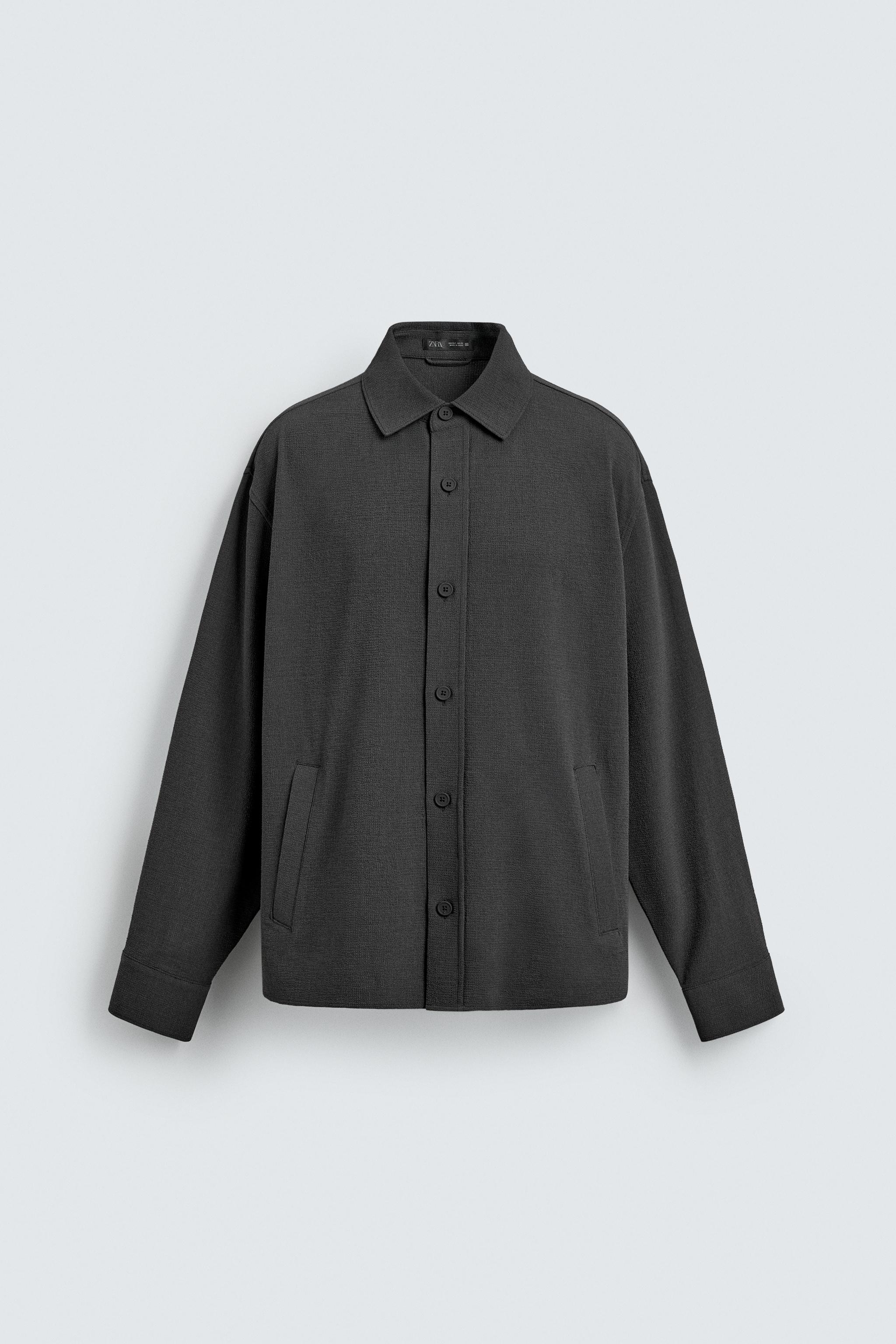 SURCHEMISE RELAXED FIT TEXTURE IRRÉGULIÈRE